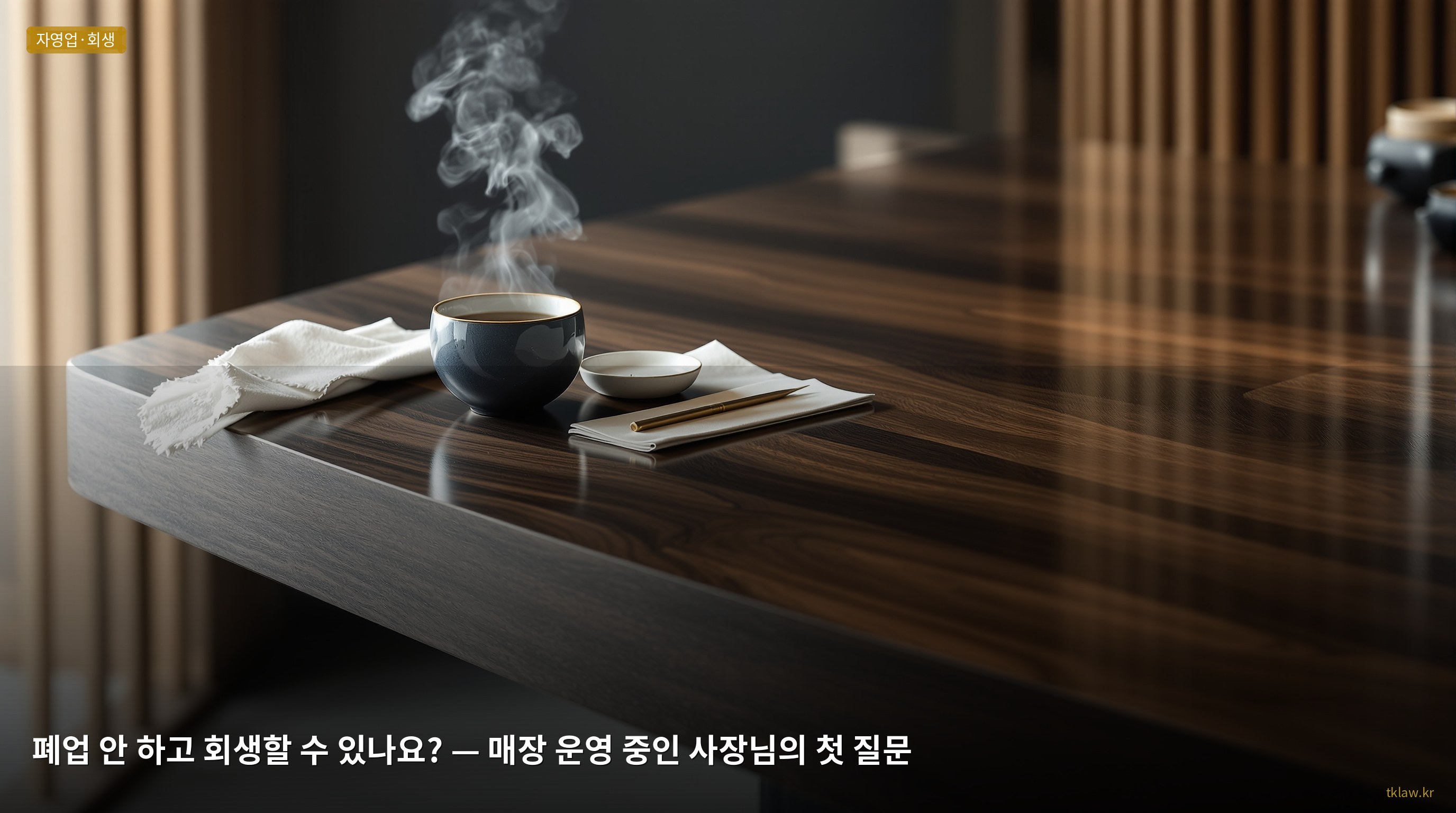 폐업 안 하고 회생할 수 있나요? — 매장 운영 중인 사장님의 첫 질문