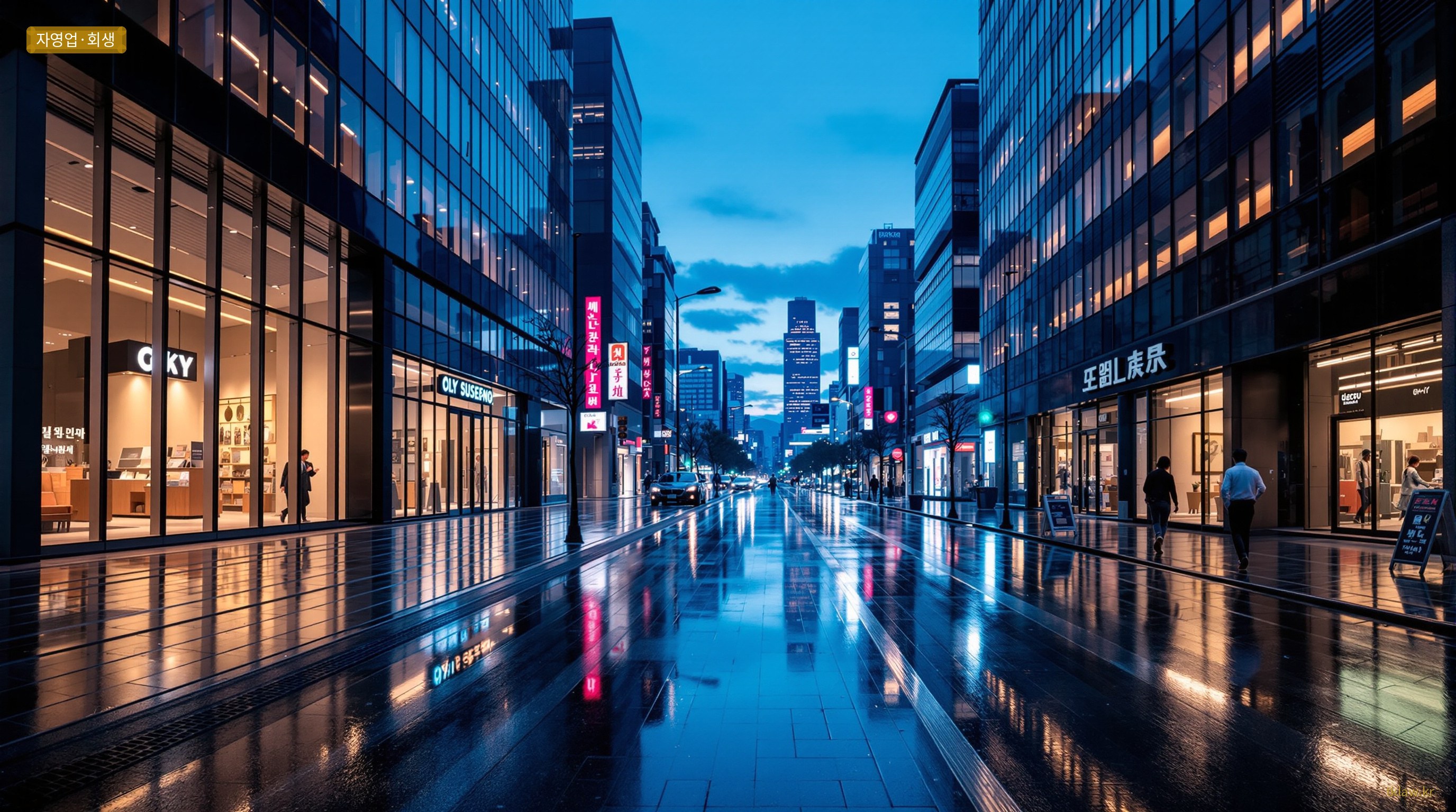 자영업 회생 — 새벽 도시 거리 — 대구 개인회생 법무사 김재현