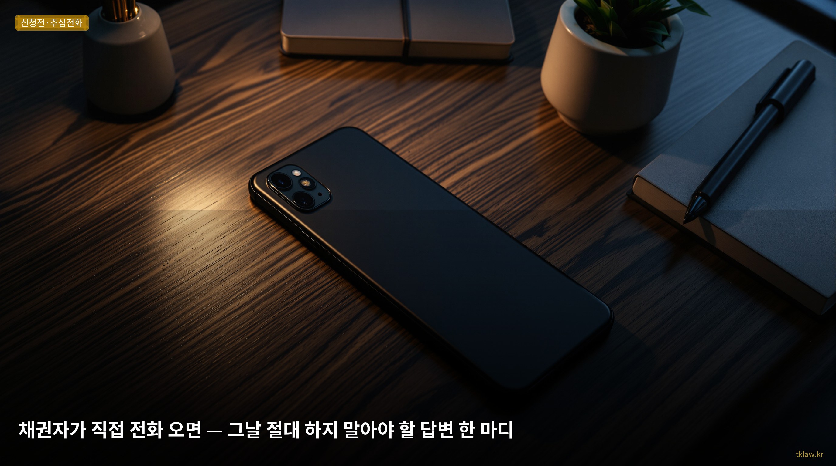 채권자가 직접 전화 오면 — 그날 절대 하지 말아야 할 답변 한 마디