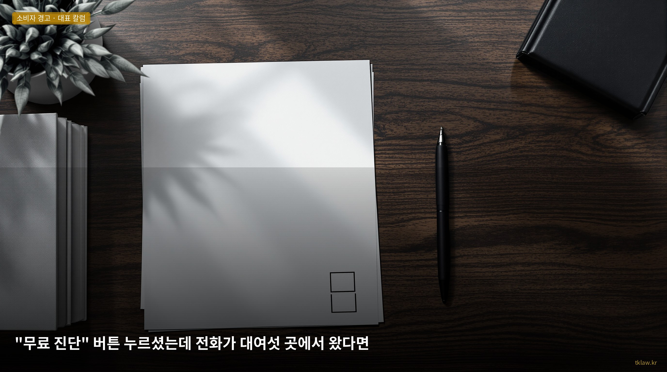 "무료 진단" 버튼 누르셨는데 전화가 대여섯 곳에서 왔다면