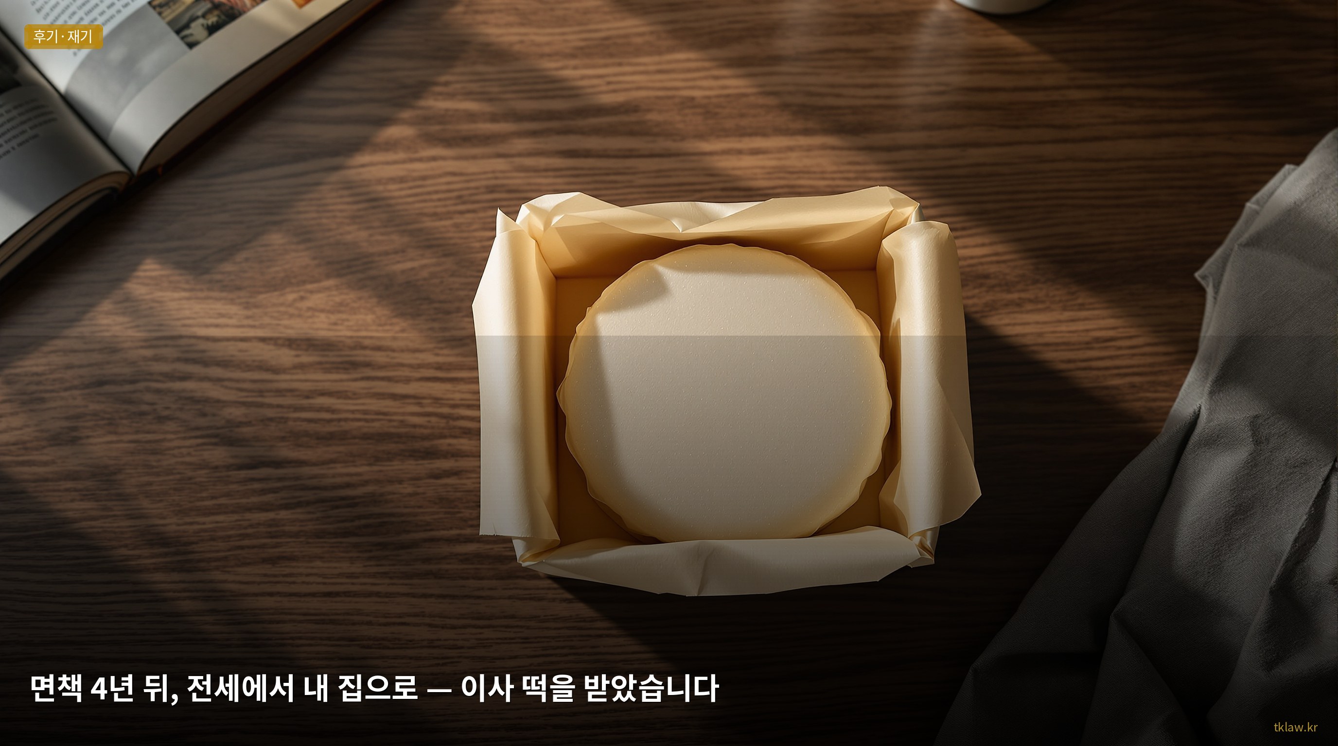 면책 4년 뒤, 전세에서 내 집으로 — 이사 떡을 받았습니다