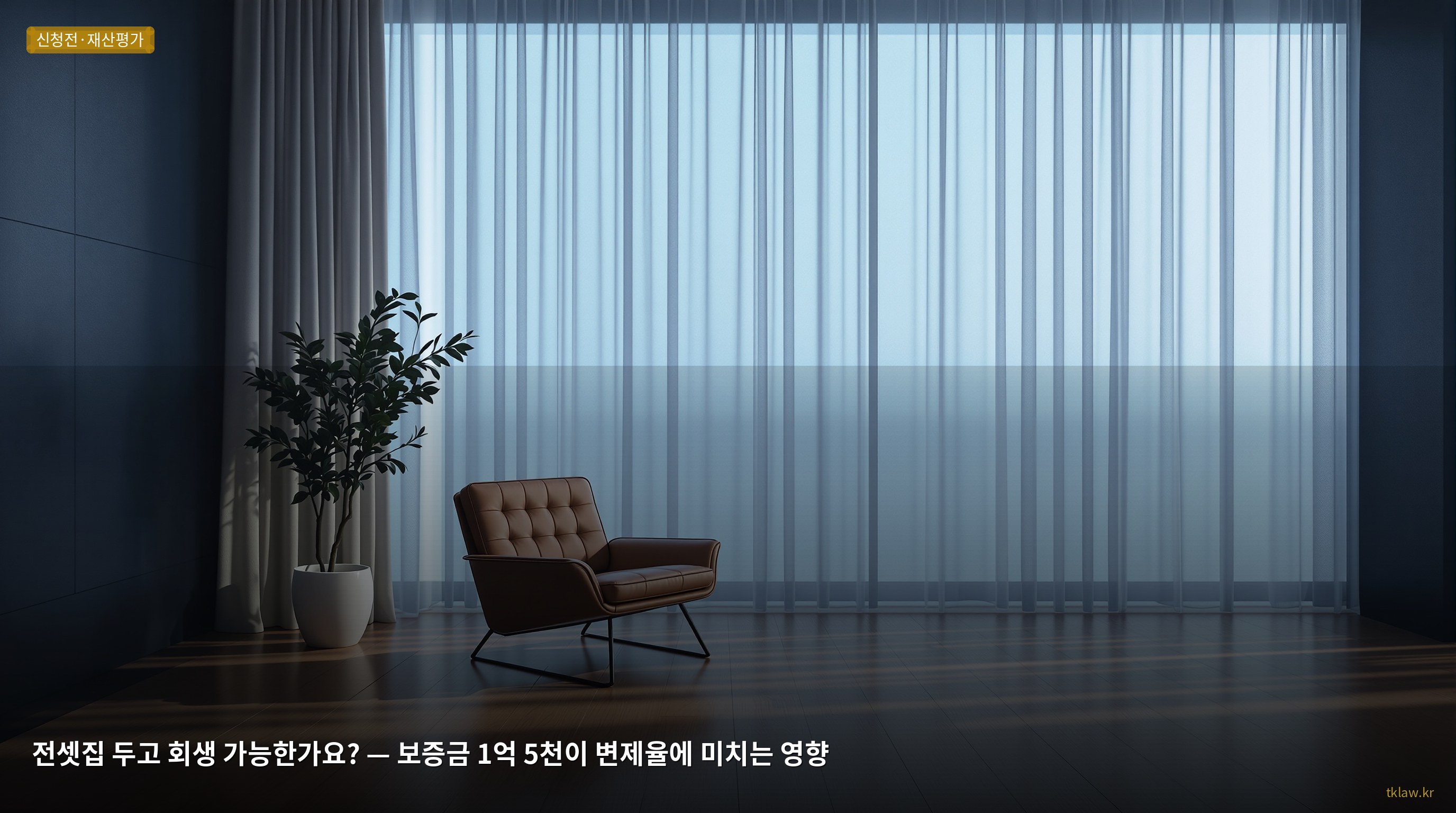 전셋집 두고 회생 가능한가요? — 보증금 1억 5천이 변제율에 미치는 영향