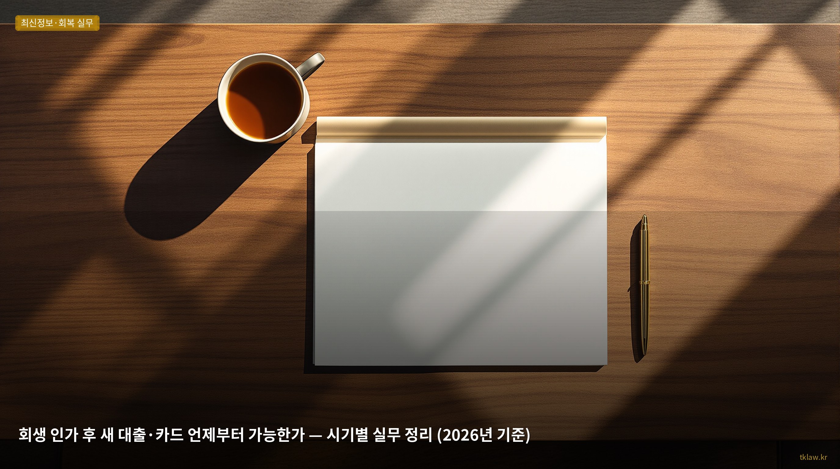 회생 인가 후 새 대출·카드 언제부터 가능한가 — 시기별 실무 정리 (2026년 기준)